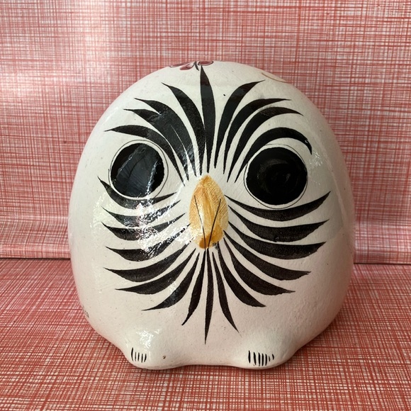 Mexican Ceramic hand painted Tonala Owl - Picture 1 of 10